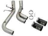aFe Victory Series 4in 409-SS DPF-Back Exhaust w/ Dual Black Tips 2017 GM Duramax V8-6.6L(td) L5P thumbnail 5