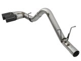 aFe Victory Series 4in 409-SS DPF-Back Exhaust w/ Dual Black Tips 2017 GM Duramax V8-6.6L(td) L5P thumbnail 8