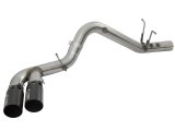 aFe Victory Series 4in 409-SS DPF-Back Exhaust w/ Dual Black Tips 2017 GM Duramax V8-6.6L(td) L5P thumbnail 9