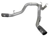 aFe LARGE BORE-HD 4in 409-SS DPF-Back Exhaust w/Dual Black Tips 2017 GM Duramax V8-6.6L (td) L5P thumbnail 1