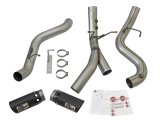 aFe LARGE BORE-HD 4in 409-SS DPF-Back Exhaust w/Dual Black Tips 2017 GM Duramax V8-6.6L (td) L5P thumbnail 3