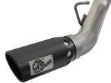 aFe LARGE BORE-HD 4in 409-SS DPF-Back Exhaust w/Dual Black Tips 2017 GM Duramax V8-6.6L (td) L5P thumbnail 7