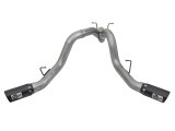 aFe LARGE BORE-HD 4in 409-SS DPF-Back Exhaust w/Dual Black Tips 2017 GM Duramax V8-6.6L (td) L5P thumbnail 8