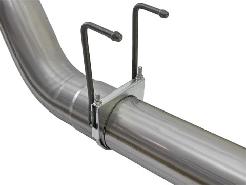 aFe Large Bore-HD 5in DPF Back 409 SS Exhaust System w/Black Tip 2017 Ford Diesel Trucks V8 6.7L(td) thumbnail 2