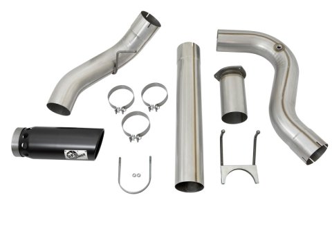 aFe Large Bore-HD 5in DPF Back 409 SS Exhaust System w/Black Tip 2017 Ford Diesel Trucks V8 6.7L(td) thumbnail 3