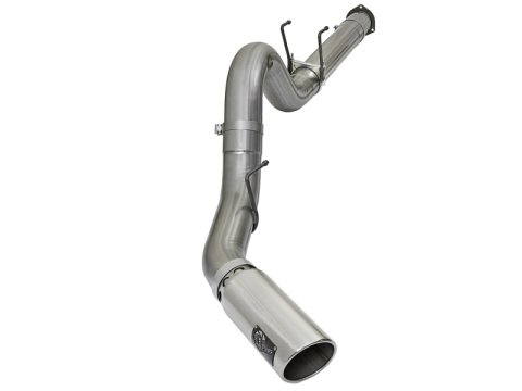 aFe LARGE BORE HD 5in 409-SS DPF-Back Exhaust w/Polished Tip 2017 Ford Diesel Trucks V8 6.7L (td) thumbnail 1