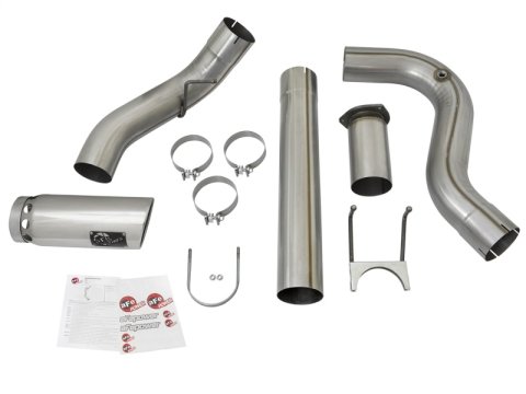 aFe LARGE BORE HD 5in 409-SS DPF-Back Exhaust w/Polished Tip 2017 Ford Diesel Trucks V8 6.7L (td) thumbnail 6