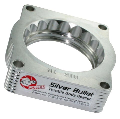 aFe Silver Bullet Throttle Body Spacers TBS Jeep Wrangler (JK) 07-11 V6-3.8L thumbnail 3