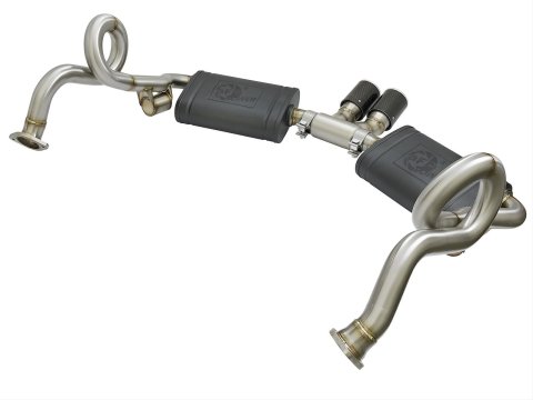aFe MACH Force-Xp 2in 304 SS Cat-Back Exhaust w/Carbon Fiber Tips 13-16 Porsche Boxster 2.7L/3.4L thumbnail 8