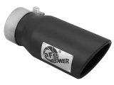 aFe MACH Force XP 3in Inlet x 4in Outlet x 9in Length Clamp-On Black Tip thumbnail 1