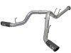 aFe Large Bore-HD 4in 409 Stainless Steel DPF-Back Exhaust w/Black Tip 2017 Ford Diesel V8 6.7L (td) thumbnail 3