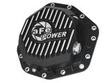 aFe Power Pro Ser Rear Diff Cover Black w/Mach Fins 2017 Ford Diesel Trucks V8-6.7L(td) Dana M275-14 thumbnail 2