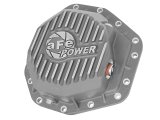 aFe Power Street Ser Rear Diff Cover Raw w/Mach Fin 2017 Ford Diesel Trucks V8-6.7L(td) Dana M275-14 thumbnail 2