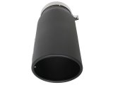 aFe Power MACH Force-Xp 5in In x 6in Out x 15in L Bolt-On 409 SS Exhaust Tip - Black thumbnail 4