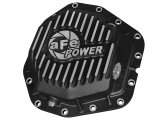 aFe Power Rear Diff Cover Black w/Machined Fins 17 Ford F-350/F-450 6.7L (td) Dana M300-14 (Dually) thumbnail 1