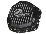 aFe Power Rear Diff Cover Black w/Machined Fins 17 Ford F-350/F-450 6.7L (td) Dana M300-14 (Dually) thumbnail 2