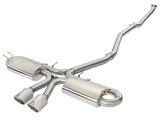 aFe Takeda 3in 304 SS Cat-Back Exhaust System w/ Polished Tips 2017 Honda Civic Si I4 1.5L (t) thumbnail 2