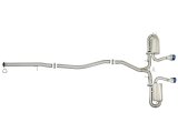 aFe Takeda 3in 304 SS Cat-Back Exhaust System w/ Blue Tips 2017 Honda Civic Si I4 1.5L (t) thumbnail 8