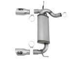 aFe Rebel Series 2.5in 409 SS Axle-Back Exhaust w/Polished Tips 07+ Jeep Wrangler (JK) V6 3.6L/3.8L thumbnail 7