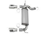 aFe Rebel Series 2.5in 409 SS Axle-Back Exhaust w/Polished Tips 07+ Jeep Wrangler (JK) V6 3.6L/3.8L thumbnail 8