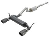 aFe Rebel Series 2.5in 409 SS Cat-Back Exhaust w/ Black Tips 2007+ Jeep Wrangler (JK) V6 3.6L/3.8L thumbnail 1