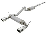 aFe Rebel Series 2.5in 409 SS Cat-Back Exhaust w/ Polished Tips 07+ Jeep Wrangler (JK) V6 3.6L/3.8L thumbnail 1