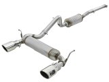 aFe Rebel Series 2.5in 409 SS Cat-Back Exhaust w/ Polished Tips 07+ Jeep Wrangler (JK) V6 3.6L/3.8L thumbnail 2