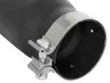 aFe MACH Force-Xp 409 Stainless Steel Exhaust Tip 3.5 In x 4.5in Out x 12in L Clamp-On thumbnail 4