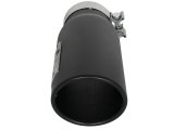aFe MACH Force-Xp 409 Stainless Steel Exhaust Tip 3.5 In x 4.5in Out x 12in L Clamp-On thumbnail 6