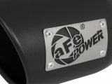 aFe MACH Force-Xp 409 SS Exhaust Tip Black (Left Side) 3in In x 4-1/2in Out x 9in L Clamp-On thumbnail 3