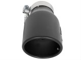 aFe MACH Force-Xp 409 SS Exhaust Tip Black (Left Side) 3in In x 4-1/2in Out x 9in L Clamp-On thumbnail 5