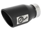 aFe MACH Force-Xp 409 SS Exhaust Tip Black (Left Side) 3in In x 4-1/2in Out x 9in L Clamp-On thumbnail 7