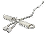 aFe Takeda 3in 304 SS Cat-Back Exhaust System w/Polished Tips 2017+ Honda Civic Si (4dr) I4 1.5L (t) thumbnail 2