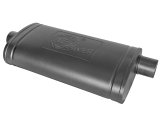 aFe MACH Force-Xp 409 SS Muffler w/ Black Finish 3in Center/Offset 22in L x 11in x 5in - Oval Body thumbnail 2