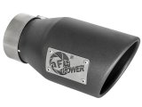 aFe MACH Force-Xp 3in 304 SS Metallic Black Exhaust Tip 3in In x 4-1/2in Out x 9in L Clamp-On Right thumbnail 7