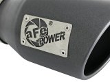 aFe MACH Force-Xp 3in 304 SS Metallic Black Exhaust Tip 3in In x 4-1/2in Out x 9in L Clamp-On Right thumbnail 9