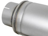 aFe ATLAS Aluminized Steel Muffler 5in Center/Center 24in L x 7in Diameter - Round Body thumbnail 3