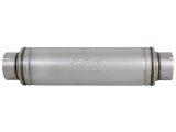 aFe ATLAS Aluminized Steel Muffler 5in Center/Center 24in L x 7in Diameter - Round Body thumbnail 6