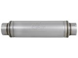 aFe ATLAS Aluminized Steel Muffler 5in Center/Center 24in L x 7in Diameter - Round Body thumbnail 7