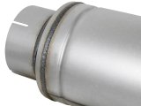aFe ATLAS Aluminized Steel Muffler 5in Center/Center 24in L x 7in Diameter - Round Body thumbnail 8