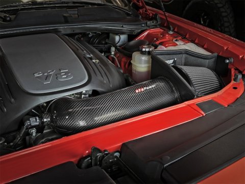 aFe POWER Magnum FORCE Carbon Fiber Stage 2 Track Series Pro Dry S CAIS - 11-18 Dodge Challenger V8 thumbnail 7