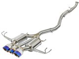 aFe Takeda 3in 304 SS Cat-Back Exhaust w/ Blue Flame Tips 2017+ Honda Civic Type R I4 2.0L (t) thumbnail 1