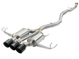 aFe Takeda 3in 304 SS Cat-Back Exhaust w/ Tri-Black Tips 17-18 Honda Civic Type R L4 2.0L (t) thumbnail 1