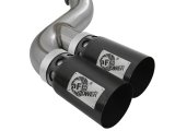 aFe Rebel XD 4in SS DPF-Back Exhaust 17-18 Ford Diesel Trucks V8-6.7L (td) w/ Dual Black Tips thumbnail 7