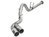 aFe Rebel XD 4in SS Down-Pipe Back Exhaust w/Dual Polished Tips 17-18 Ford Diesel Trucks V8-6.7L(td) thumbnail 2