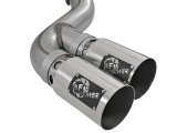aFe Rebel XD 4in SS Down-Pipe Back Exhaust w/Dual Polished Tips 17-18 Ford Diesel Trucks V8-6.7L(td) thumbnail 7