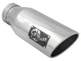 aFe Diesel Exhaust Tip Bolt On Polished 4in Inlet x 6in Outlet x 15in Long thumbnail 2