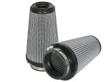 aFe Magnum FLOW Pro DRY S Replacement Air Filter (Pair) F-3.5in. / B-5in. / T-3.5in. (Inv) / H-8in. thumbnail 2