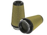 aFe Magnum FLOW Pro GUARD 7 Replacement Air Filter (Pair) F-3.5 / B-5 / T-3.5 (Inv) / H-8in. thumbnail 1