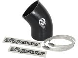 aFe Magnum FORCE CAI Univ. Silicone Coupling Kit (3in. ID / 6in. L / 45-Deg.) Elbow Coupler - Black thumbnail 2
